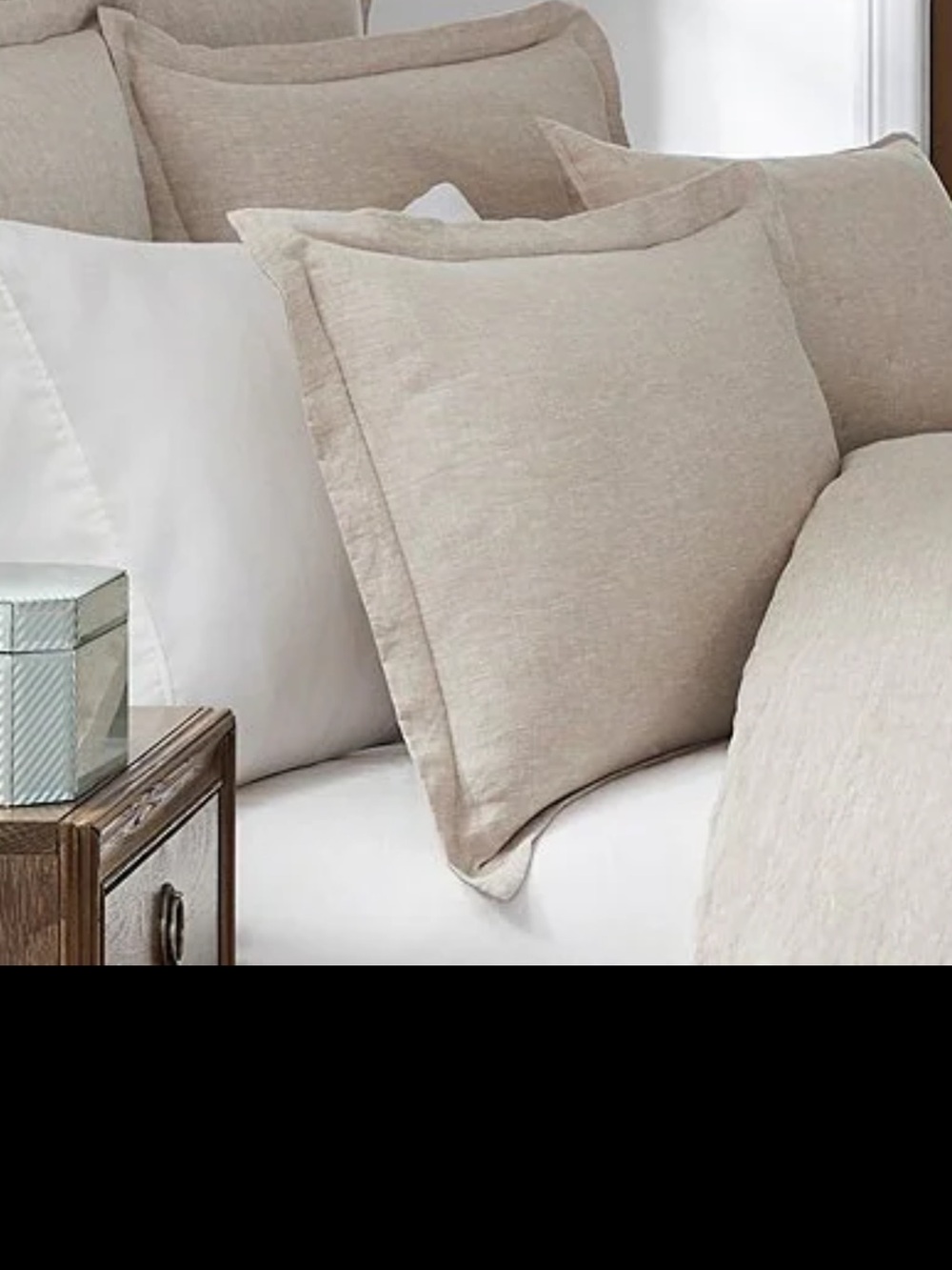 Southern Living at Dillard’s Beige Euro Sham Covers x2 Linen